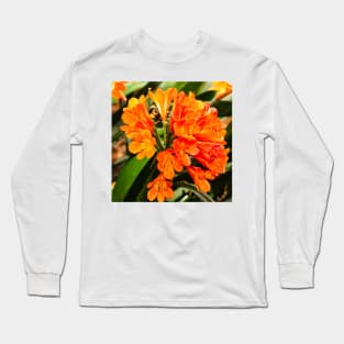 Orange and Square Long Sleeve T-Shirt